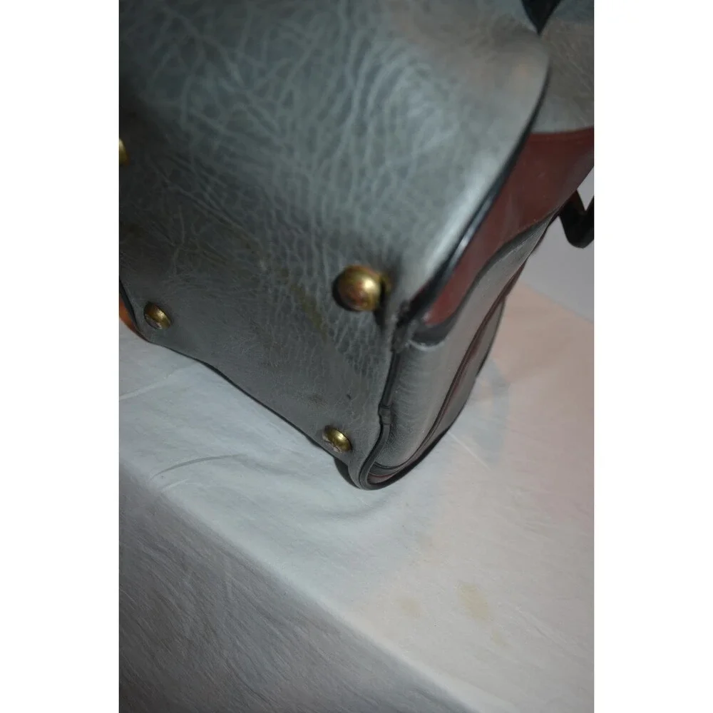 Vintage Bowling Bag Rocking Silver Retro Stripes